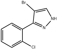 4-BROMO-3-(2-CHLOROPHENYL)-1H-PYRAZOLE Struktur