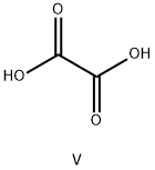 oxalic acid, vanadium salt Struktur