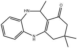 1H-DIBENZO[B,E][1,4]DIAZEPIN-1-ONE, 2,3,4,5,10,11-HEXAHYDRO-3,3,11-TRIMETHYL- Struktur