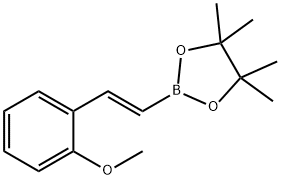 2-Methoxy-trans-beta-styrylboronic acid pinacol ester Struktur