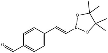 4-forMyl-trans-beta-styrylboronic acid pinacol ester Struktur