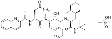 SAQUINAVIR MESYLATE Structure