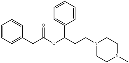 [3-(4-methylpiperazin-1-yl)-1-phenyl-propyl] 2-phenylacetate Struktur