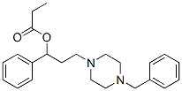 [3-(4-benzylpiperazin-1-yl)-1-phenyl-propyl] propanoate Struktur