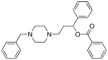 [3-(4-benzylpiperazin-1-yl)-1-phenyl-propyl] benzoate Struktur