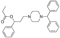 [3-(4-benzhydrylpiperazin-1-yl)-1-phenyl-propyl] propanoate Struktur