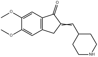 5,6-Dimethoxy-2-(4-piperidinyl)methyl-indan-1-one (Donepezil Impurity) Struktur