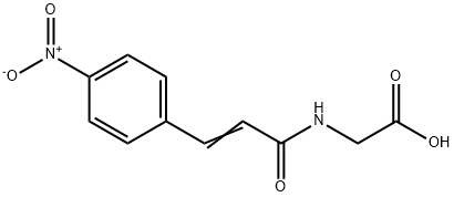 {[(2E)-3-(4-NITROPHENYL)PROP-2-ENOYL]AMINO}ACETIC ACID Struktur