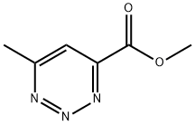 1,2,3-Triazine-4-carboxylicacid,6-methyl-,methylester(9CI) Struktur