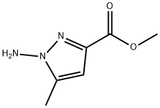 1H-Pyrazole-3-carboxylicacid,1-amino-5-methyl-,methylester(9CI) Struktur