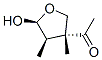 Ethanone, 1-(tetrahydro-5-hydroxy-3,4-dimethyl-3-furanyl)-, [3R-(3alpha,4alpha,5alpha)]- Struktur