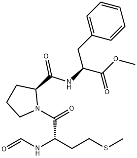 N-formylmethionyl-prolyl-phenylalanine methyl ester Struktur