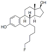 7-(5-fluoropentyl)estradiol Struktur