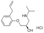 dextro-1-(o-Allylphenoxy)-3-isopropylamino-2-propanol hydrochloride Struktur