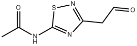 Acetamide,  N-[3-(2-oxoethyl)-1,2,4-thiadiazol-5-yl]- Struktur