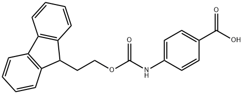 N-(9H-fluoren-9-ylethoxycarbonyl)-4-aminobenzoic acid Struktur