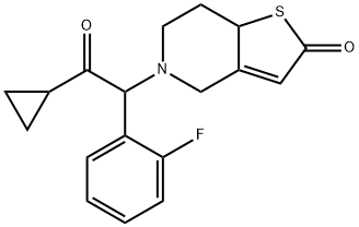 5-[2-Cyclopropyl-1-(2-fluorophenyl)-2-oxoethyl]-5,6,7,7a-tetrahydrothieno[3,2-c]pyridin-2(4H)-one