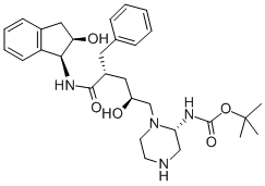 [1(1S,2R),5(S)]-2,3,5-Trideoxy-N-(2,3-dihydro-2-hydroxy-1H-inden-1-yl)-5-[2-[[(1,1-dimethylethyl)amino]carbonyl]-1-piperazinyl]-2-(phenylmethyl)-D-erythro-pentonamide price.