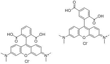 5(6)-羧基四甲基羅丹明 結構式