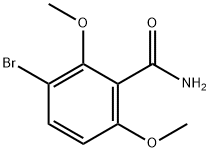 3-BROMO-2,6-DIMETHOXYBENZAMIDE Struktur