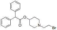 Benzeneacetic acid, alpha-phenyl-, 1-(2-bromoethyl)-4-piperidinyl este r Struktur