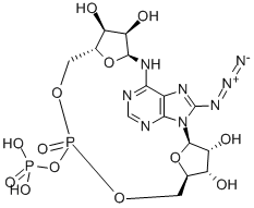 8-AZIDO-CYCLIC ADENOSINE DIPHOSPHATE-RIBOSE Struktur