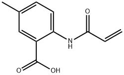 Benzoic acid, 5-methyl-2-[(1-oxo-2-propenyl)amino]- (9CI) Struktur