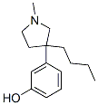 m-(3-Butyl-1-methyl-3-pyrrolidinyl)phenol Struktur