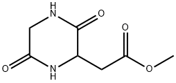 2-Piperazineaceticacid,3,6-dioxo-,methylester(9CI) Struktur