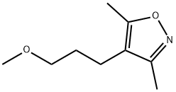 Isoxazole, 4-(3-methoxypropyl)-3,5-dimethyl- (9CI) Struktur