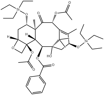 7,13-Bis-O-(triethylsilyl) Baccatin III Struktur