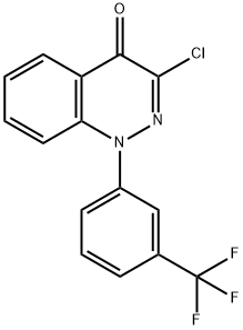 4(1H)-Cinnolinone,  3-chloro-1-[3-(trifluoromethyl)phenyl]- Struktur