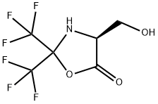 4-(HYDROXYMETHYL)-2,2-BIS(TRIFLUOROMETHYL)-5-OXAZOLIDINONE Struktur