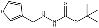 Hydrazinecarboxylic acid, 2-(3-furanylmethyl)-, 1,1-dimethylethyl ester (9CI) Struktur