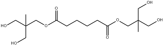 Adipic acid bis[2,2-bis(hydroxymethyl)propyl] ester Struktur