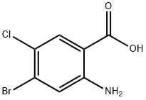 2-氨基-4-溴-5-氯苯甲酸 結(jié)構(gòu)式