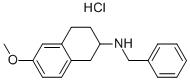 N-BENZYL-6-METHOXY-1,2,3,4-TETRAHYDRONAPHTHALEN-2-AMINE HYDROCHLORIDE Struktur