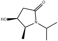 2-Pyrrolidinone,4-hydroxy-5-methyl-1-(1-methylethyl)-,(4S-cis)-(9CI) Struktur