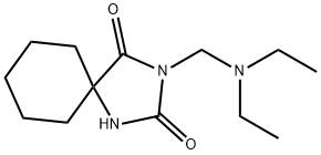 3-[(Diethylamino)methyl]-1,3-diazaspiro[4.5]decane-2,4-dione Struktur