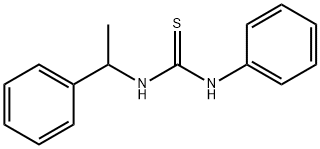 N-phenyl-N'-(1-phenylethyl)thiourea Struktur