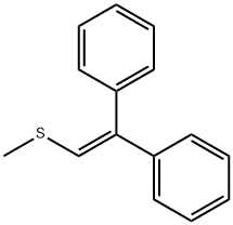 Methyl 2,2-diphenylethenyl sulfide Struktur