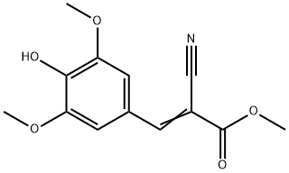 METHYL 2-CYANO-3-(4-HYDROXY-3,5-DIMETHOXYPHENYL)ACRYLATE Struktur