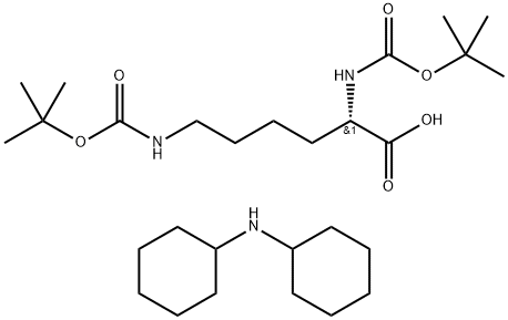 BOC-LYS(BOC)-OH DCHA Struktur