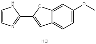 2-(6-Methoxy-2-benzofuranyl)-1H-imidazole monohydrochloride Struktur