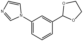 2-[3-(1H-imidazol-1-yl)phenyl]-1,3-dioxolane Struktur