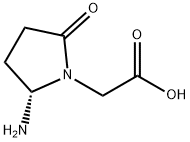 1-Pyrrolidineaceticacid,2-amino-5-oxo-,(S)-(9CI) Struktur