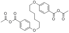 1,6-BIS(P-ACETOXYCARBONYLPHENOXY)HEXANE& Struktur