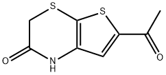 6-ACETYL-2,3-DIHYDRO-1H-THIENO[2,3-B][1,4]THIAZIN-2-ONE Struktur