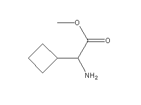 Methyl 2-amino-2-cyclobutylacetate Struktur