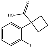 1-(2-fluorophenyl)cyclobutanecarboxylic acid Struktur